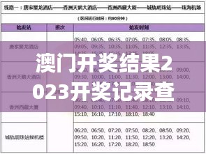 澳门开奖结果2023开奖记录查询表格,策略调整改进_影像版KLM13.30