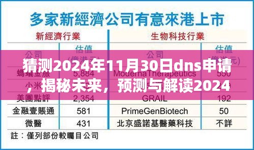 揭秘未来DNS申请趋势，预测与解读2024年DNS申请展望