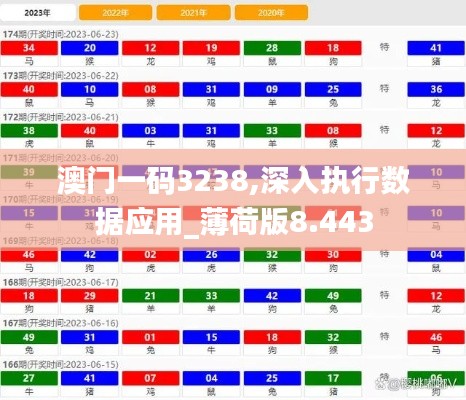 澳门一码3238,深入执行数据应用_薄荷版8.443