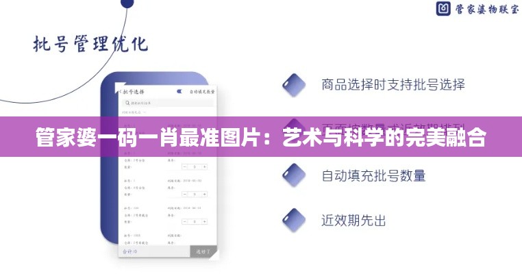 管家婆一码一肖最准图片：艺术与科学的完美融合