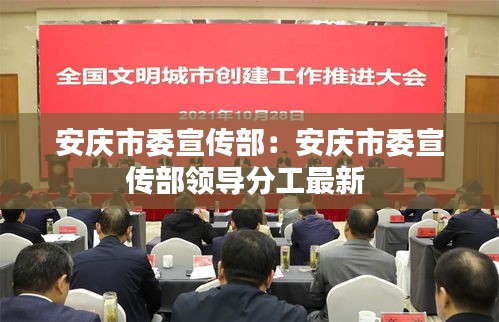 安庆市委宣传部：安庆市委宣传部领导分工最新 