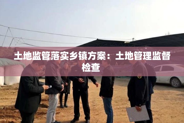 土地监管落实乡镇方案：土地管理监督检查 