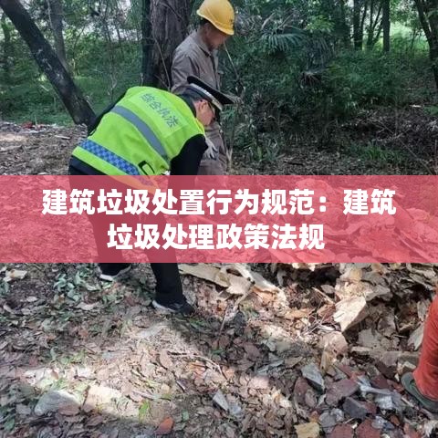 建筑垃圾处置行为规范：建筑垃圾处理政策法规 