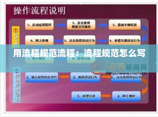 用流程规范流程：流程规范怎么写 
