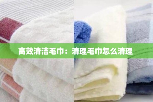 高效清洁毛巾：清理毛巾怎么清理 