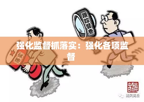 强化监督抓落实：强化各项监督 