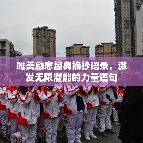 唯美励志经典摘抄语录，激发无限潜能的力量语句