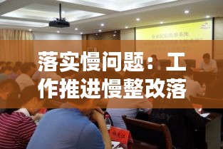 落实慢问题：工作推进慢整改落实情况 