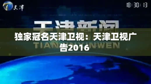 独家冠名天津卫视：天津卫视广告2016 