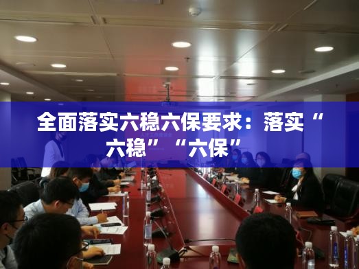 全面落实六稳六保要求：落实“六稳”“六保” 