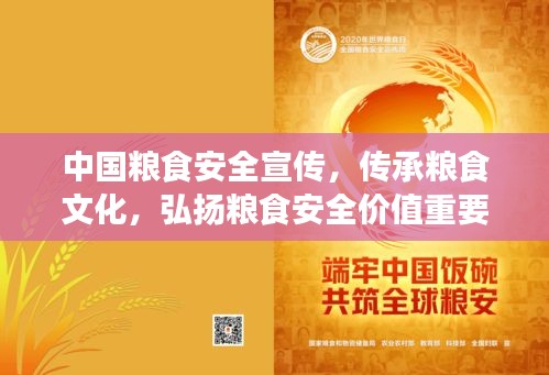中国粮食安全宣传，传承粮食文化，弘扬粮食安全价值重要性