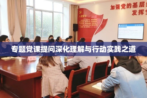 专题党课提问深化理解与行动实践之道