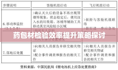药包材检验效率提升策略探讨