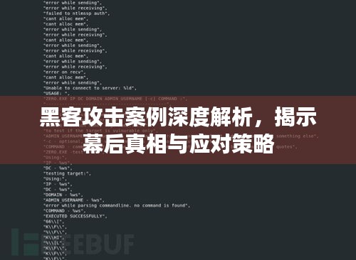 黑客攻击案例深度解析，揭示幕后真相与应对策略