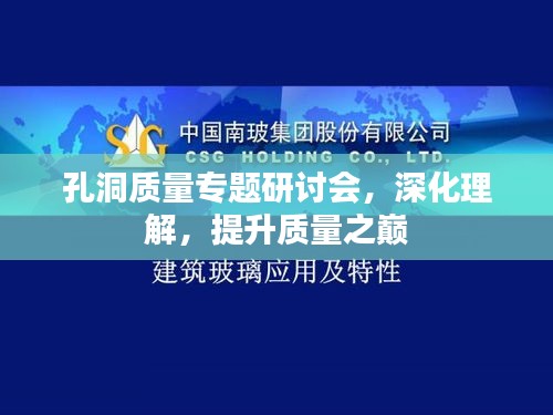 孔洞质量专题研讨会，深化理解，提升质量之巅