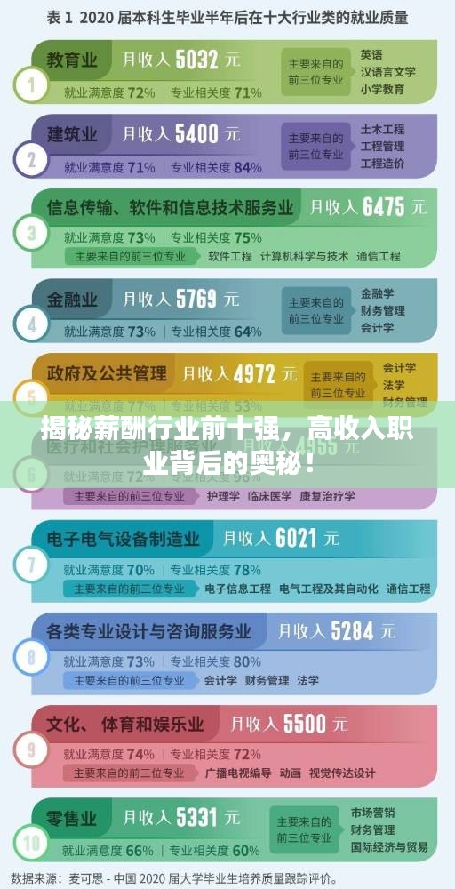 揭秘薪酬行业前十强，高收入职业背后的奥秘！