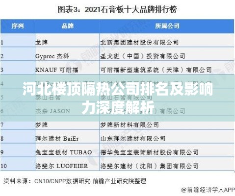 河北楼顶隔热公司排名及影响力深度解析