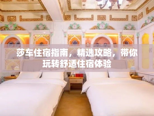 莎车住宿指南，精选攻略，带你玩转舒适住宿体验